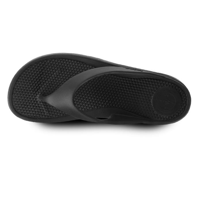 totes® SOLBOUNCE Ladies Toe Post Black Extra Image 4